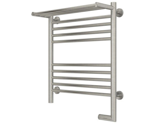 Купить Полотенцесушитель электрический 600х500 сатин МЭМ правый Сунержа Богема с полкой 2.0 071-5207-6050 в магазине сантехники Santeh-Crystal.ru