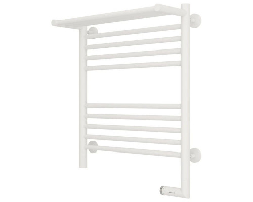 Заказать Полотенцесушитель электрический 600х500 белый матовый МЭМ правый Сунержа Богема с полкой 2.0 30-5207-6050 в магазине сантехники Santeh-Crystal.ru
