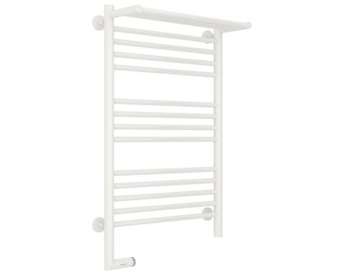 Приобрести Полотенцесушитель электрический 800х500 белый глянец МЭМ левый Сунержа Богема с полкой 2.0 12-5206-8050 в магазине сантехники Santeh-Crystal.ru
