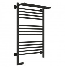 Полотенцесушитель электрический 800х500 темный титан муар МЭМ левый Сунержа Богема с полкой 2.0 15-5206-8050