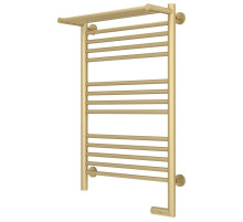 Полотенцесушитель электрический 800х500 шампань матовая МЭМ правый Сунержа Богема с полкой 2.0 022-5207-8050