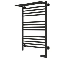 Полотенцесушитель электрический 800х500 темный титан муар МЭМ правый Сунержа Богема с полкой 2.0 15-5207-8050