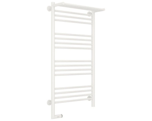 Купить Полотенцесушитель электрический 1000х500 белый глянец МЭМ левый Сунержа Богема с полкой 2.0 12-5206-1050 в магазине сантехники Santeh-Crystal.ru