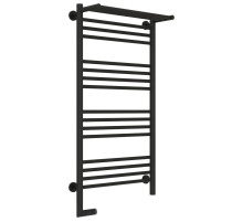 Полотенцесушитель электрический 1000х500 темный титан муар МЭМ левый Сунержа Богема с полкой 2.0 15-5206-1050