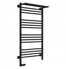 Полотенцесушитель электрический 1000х500 черный матовый МЭМ левый Сунержа Богема с полкой 2.0 31-5206-1050