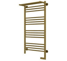 Полотенцесушитель электрический 1000х500 состаренная бронза МЭМ правый Сунержа Богема с полкой 2.0 05-5207-1050