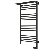 Полотенцесушитель электрический 1000х500 темный титан муар МЭМ правый Сунержа Богема с полкой 2.0 15-5207-1050