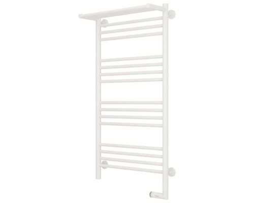 Купить Полотенцесушитель электрический 1000х500 белый матовый МЭМ правый Сунержа Богема с полкой 2.0 30-5207-1050 в магазине сантехники Santeh-Crystal.ru