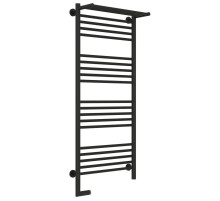 Полотенцесушитель электрический 1200х500 темный титан муар МЭМ левый Сунержа Богема с полкой 2.0 15-5206-1250