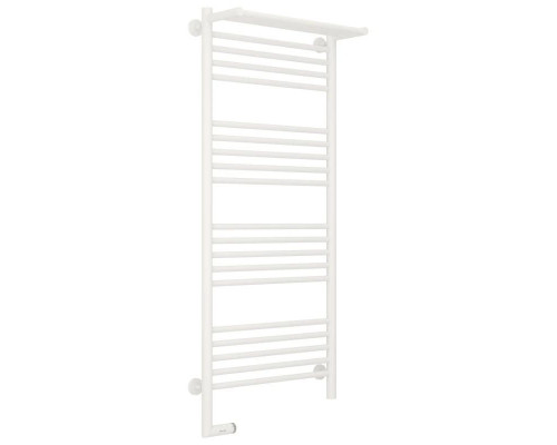 Заказать Полотенцесушитель электрический 1200х500 белый матовый МЭМ левый Сунержа Богема с полкой 2.0 30-5206-1250 в магазине сантехники Santeh-Crystal.ru