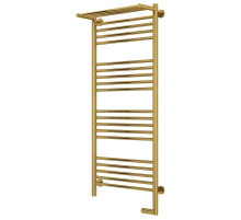 Полотенцесушитель электрический 1200х500 золотой МЭМ правый Сунержа Богема с полкой 2.0 03-5207-1250