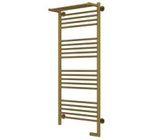 Полотенцесушитель электрический 1200х500 состаренная бронза МЭМ правый Сунержа Богема с полкой 2.0 05-5207-1250