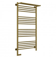 Полотенцесушитель электрический 1200х600 состаренная бронза МЭМ левый Сунержа Богема с полкой 2.0 05-5206-1260