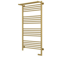 Полотенцесушитель электрический 1200х600 золотой матовый МЭМ правый Сунержа Богема с полкой 2.0 032-5207-1260