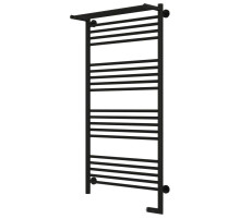 Полотенцесушитель электрический 1200х600 черный матовый МЭМ правый Сунержа Богема с полкой 2.0 31-5207-1260