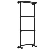 Полотенцесушитель водяной 1260х500 черный матовый Сунержа Ренессанс 1386 31-0281-1250