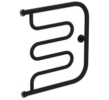 Полотенцесушитель водяной 500х500 черный матовый Сунержа Лира+ 31-4011-5050