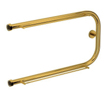 Полотенцесушитель водяной 320х650 золотой Сунержа П-образный +2 полки 03-4004-3265