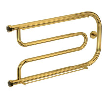 Полотенцесушитель водяной 320х650 золотой Сунержа Гусли +2 полки 03-4010-3265