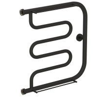 Полотенцесушитель водяной 500х500 темный титан муар Сунержа Лира +2 полки 15-4012-5050