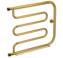 Полотенцесушитель водяной 500х650 золотой Сунержа Лира +2 полки 03-4012-5065