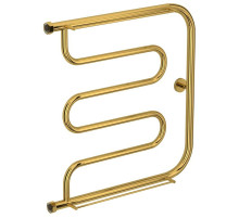 Полотенцесушитель водяной 600х600 золотой Сунержа Лира +2 полки 03-4012-6060