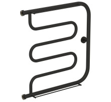 Полотенцесушитель водяной 600х600 темный титан муар Сунержа Лира +2 полки 15-4012-6060