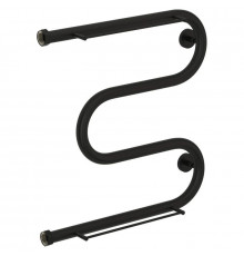 Полотенцесушитель водяной 500х500 черный матовый Сунержа М-образный +2 полки 31-4008-5050