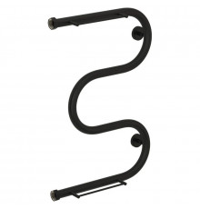 Полотенцесушитель водяной 600х400 черный матовый Сунержа М-образный +2 полки 31-4008-6040