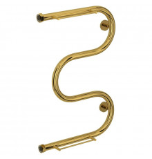 Полотенцесушитель водяной 600х400 золотой Сунержа М-образный +2 полки 03-4008-6040