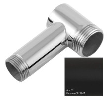 Уголок переходной 1" нар.р. - 3/4" нар.р. черный матовый Сунержа 31-1506-0134