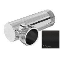 Уголок переходной 1" нар.р. - 1" нар.р. черный матовый Сунержа 31-1506-1010