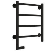 Полотенцесушитель электрический 500х400 черный матовый МЭМ левый Сунержа Галант 2.0 31-5200-5040