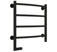 Полотенцесушитель электрический 500х500 черный матовый МЭМ левый Сунержа Галант 2.0 31-5200-5050
