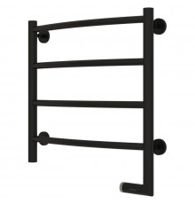 Полотенцесушитель электрический 500х500 черный матовый МЭМ правый Сунержа Галант 2.0 31-5201-5050