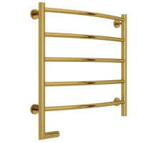 Полотенцесушитель электрический 600х600 золотой МЭМ левый Сунержа Галант 2.0 03-5200-6060