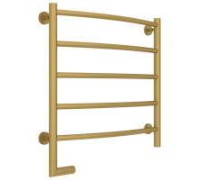 Полотенцесушитель электрический 600х600 золотой матовый МЭМ левый Сунержа Галант 2.0 032-5200-6060