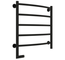 Полотенцесушитель электрический 600х600 черный матовый МЭМ левый Сунержа Галант 2.0 31-5200-6060