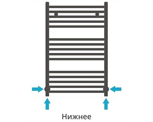 Купить Полотенцесушитель водяной 800х500 состаренная латунь Сунержа Модус 051-0250-8050 в магазине сантехники Santeh-Crystal.ru