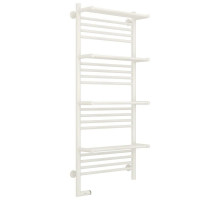 Полотенцесушитель электрический 1200х500 белый глянец МЭМ левый Сунержа Богема с полкой 2.0 12-5208-1250