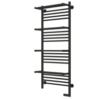 Полотенцесушитель электрический 1200х500 темный титан муар МЭМ правый Сунержа Богема с полкой 2.0 15-5209-1250