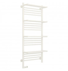 Полотенцесушитель электрический 1200х500 белый матовый МЭМ левый Сунержа Богема с полкой 2.0 30-5208-1250