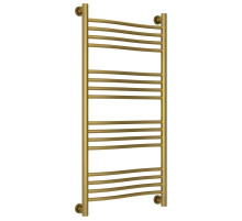 Полотенцесушитель водяной 1000х500 состаренная латунь Сунержа Флюид+ 051-0222-1050