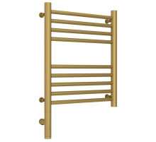 Полотенцесушитель электрический 500х400 золотой матовый МЭМ левый, перемычка прямая Сунержа Богема 3.0 032-5804-5040