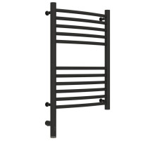 Полотенцесушитель электрический 600х400 темный титан муар МЭМ левый, перемычка выгнутая Сунержа Богема 3.0 15-5802-6040