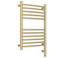 Полотенцесушитель электрический 600х400 шампань матовая МЭМ правый, перемычка выгнутая Сунержа Богема 3.0 022-5803-6040