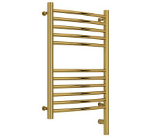 Полотенцесушитель электрический 600х400 золотой МЭМ правый, перемычка выгнутая Сунержа Богема 3.0 03-5803-6040