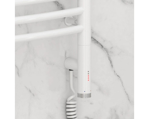 Приобрести Полотенцесушитель электрический 600х400 белый глянец МЭМ правый, перемычка выгнутая Сунержа Богема 3.0 12-5803-6040 в магазине сантехники Santeh-Crystal.ru