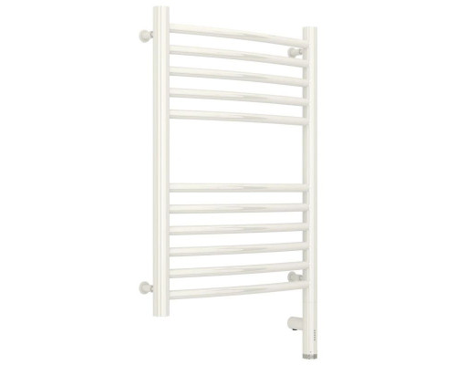 Приобрести Полотенцесушитель электрический 600х400 белый глянец МЭМ правый, перемычка выгнутая Сунержа Богема 3.0 12-5803-6040 в магазине сантехники Santeh-Crystal.ru