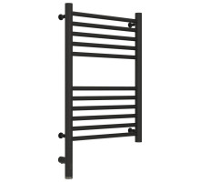 Полотенцесушитель электрический 600х400 темный титан муар МЭМ левый, перемычка прямая Сунержа Богема 3.0 15-5804-6040